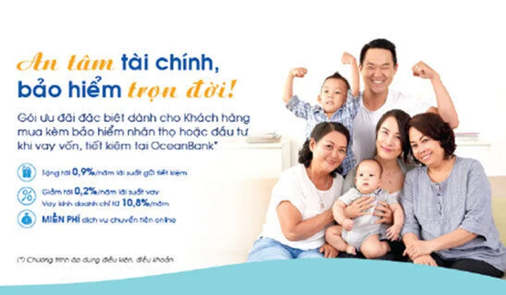 An tâm tài chính, bảo hiểm trọn đời cùng OceanBank!