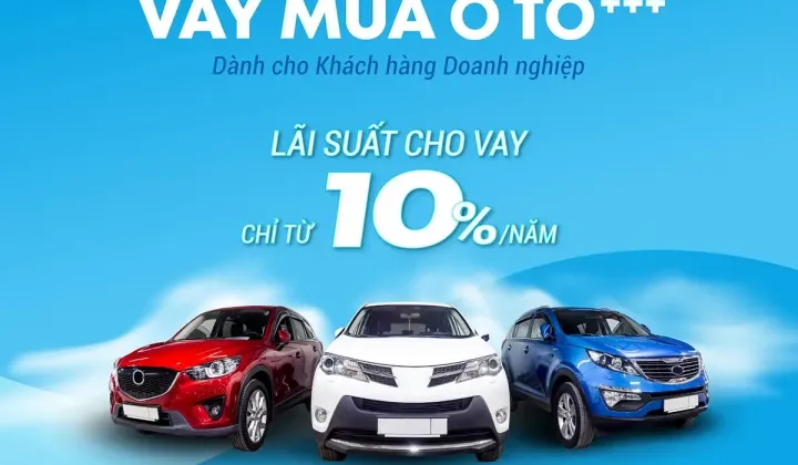 BAOVIET Bank mở rộng điều kiện cho vay mua ô tô +++, với 03 điểm vượt trội mới