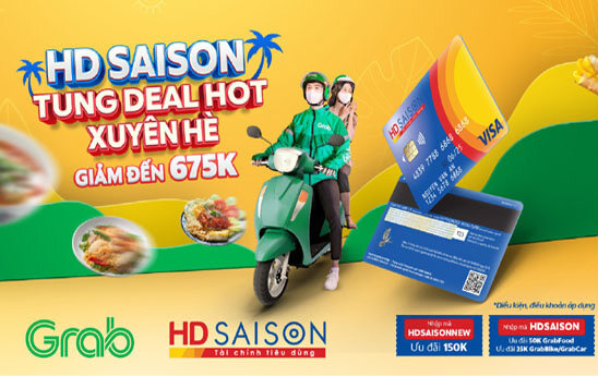 Chủ thẻ HD SAISON nhận ưu đãi đến 675K khi dùng dịch vụ Grab