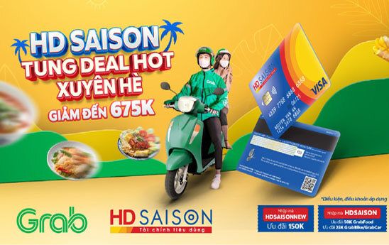 Chủ thẻ HD SAISON nhận ưu đãi đến 675K khi dùng dịch vụ Grab