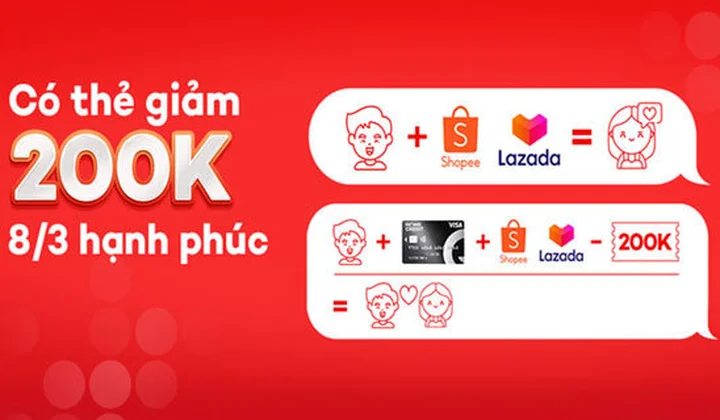Chủ thẻ Home Credit nhận ưu đãi tới 200k khi thanh toán mua hàng trên Lazada và Shopee