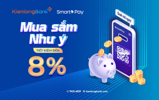 KienlongBank ưu đãi khi khách hàng quẹt thanh toán qua SmartPay
