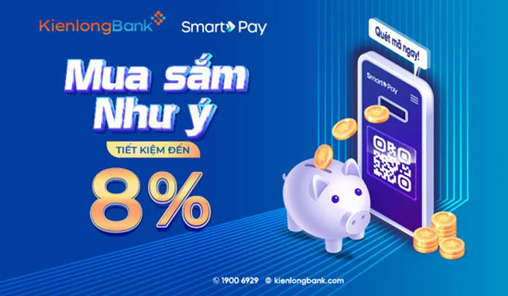 KienlongBank ưu đãi khi khách hàng quẹt thanh toán qua SmartPay
