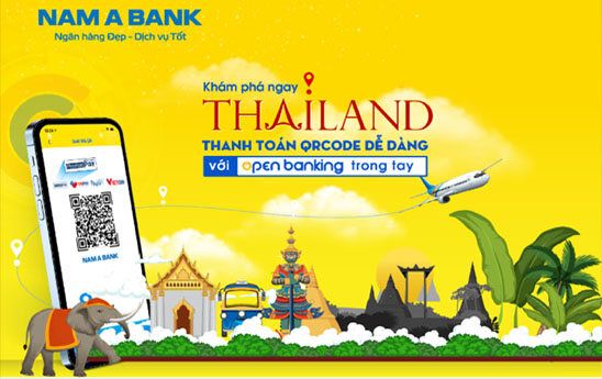 Du khách Việt Nam là khách hàng của Nam A Bank đã có thể quét mã thanh toán tại Thái Lan