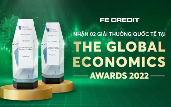 FE CREDIT nhận 2 giải thưởng quốc tế từ tạp chí The Global Economics
