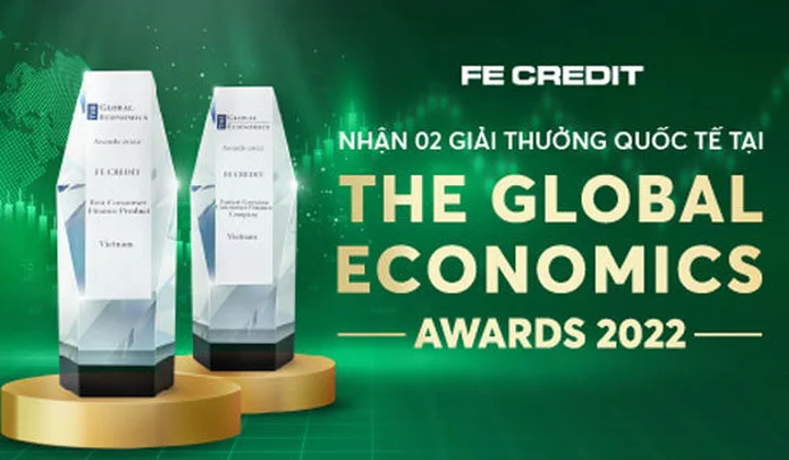 FE CREDIT nhận 2 giải thưởng quốc tế từ tạp chí The Global Economics