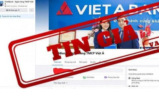 Giả mạo group của Ngân hàng TMCP Việt Á trên Facebook