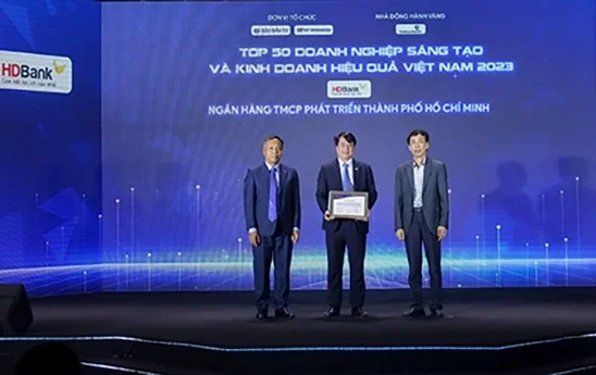 HDBank được vinh danh trong Top 3 các Ngân hàng - Tài chính - Bảo hiểm sáng tạo và kinh doanh hiệu quả