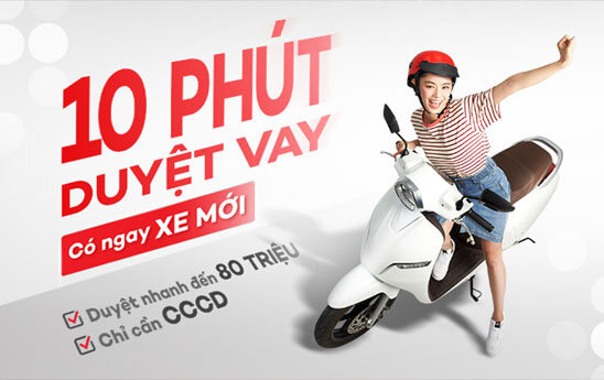 Home Credit Việt Nam cho vay tới 80 triệu mua xe máy trả góp tại hệ thống các của hàng xe máy Hòa Bình Minh