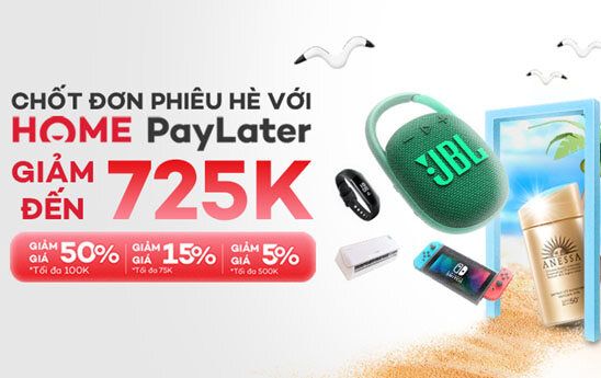 Home Credit Việt Nam hỗ trợ khách hàng mua trước trả sau có lãi suất từ 0% để mua hàng giảm giá tới 725K