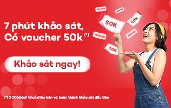 Home Credit Việt Nam tặng Voucher 50K cho khách hàng tham gia 7 phút khảo sát