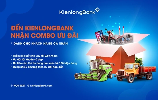 KienlongBank tung gói 500 tỷ đồng cho khách hàng cá nhân vay với nhiều ưu đãi