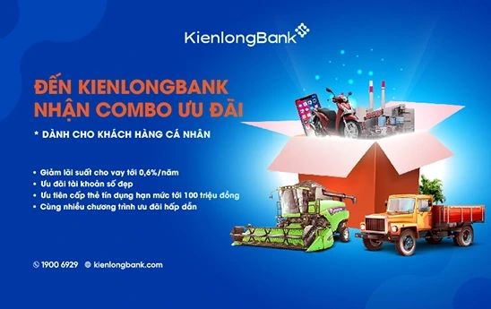KienlongBank tung gói 500 tỷ đồng cho khách hàng cá nhân vay với nhiều ưu đãi
