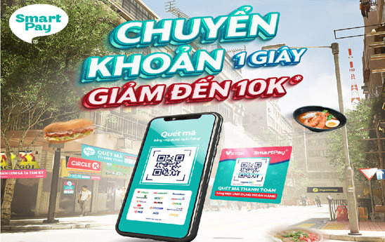 KienlongBank Plus ưu đãi khách hàng quét mã SmartPay QR