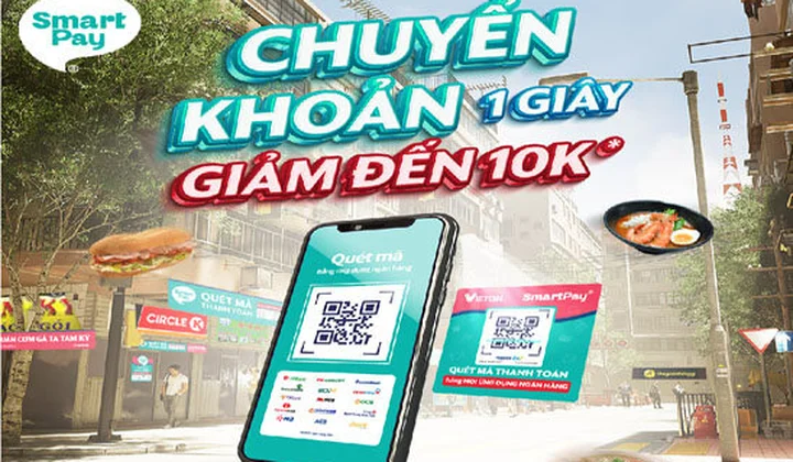 KienlongBank Plus ưu đãi khách hàng quét mã SmartPay QR