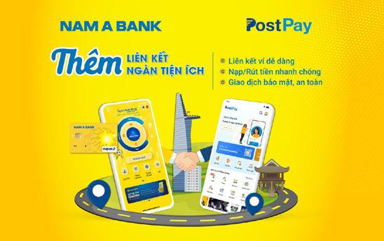 Liên kết trực tiếp giữa ví điện tử PostPay và Nam A Bank