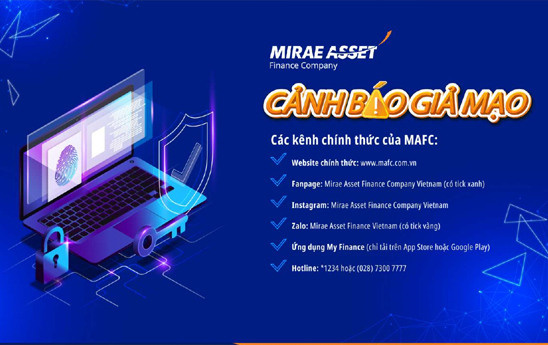 MAFC cảnh báo về hiện tượng giả mạo thương hiệu