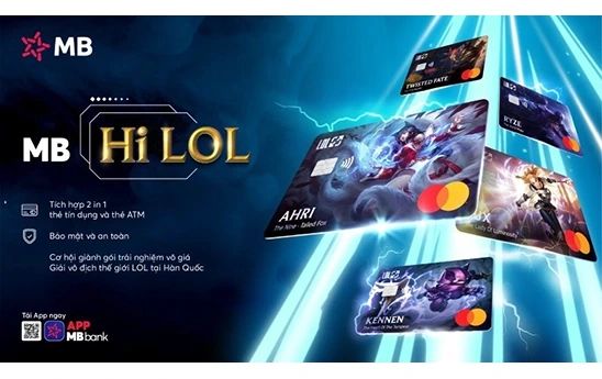 MB và Mastercard ra mắt thẻ đa năng Hi LOL lần đầu tiên ở Đông Nam Á
