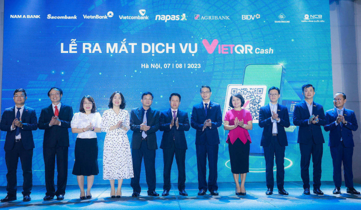 NAPAS cùng các ngân hàng thành viên ra mắt dịch vụ VietQRCash