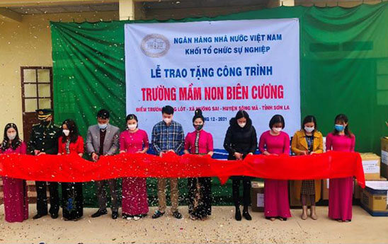 NAPAS, VAMC tham gia hỗ trợ công trình Điểm trường mầm non Lọng Lót