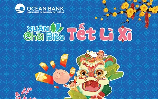 OceanBank tặng lì xì cho khách hàng gửi tiết kiệm