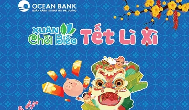 OceanBank tặng lì xì cho khách hàng gửi tiết kiệm