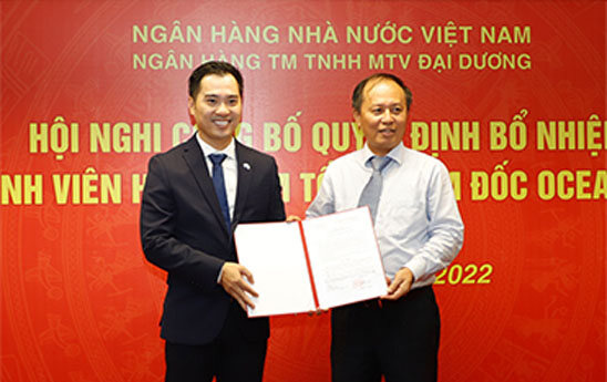 Ông Trần Trung Dũng được bổ nhiệm giữ chức Tổng Giám đốc OceanBank