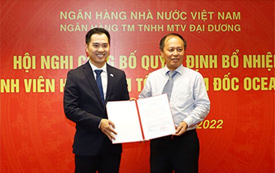 Ông Trần Trung Dũng được bổ nhiệm giữ chức Tổng Giám đốc OceanBank