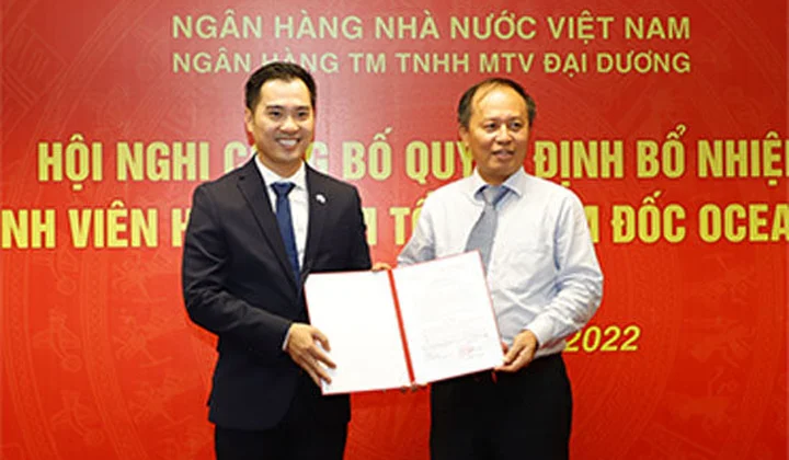 Ông Trần Trung Dũng được bổ nhiệm giữ chức Tổng Giám đốc OceanBank