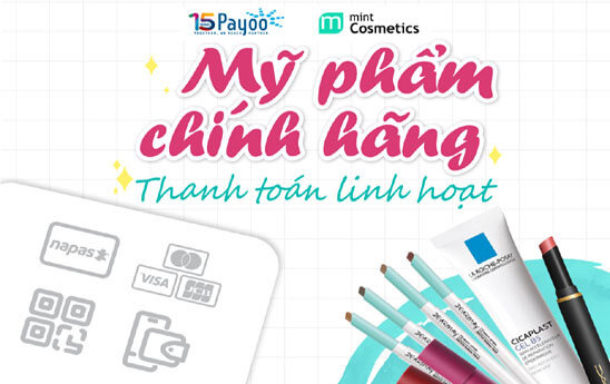 Hỗ trợ thanh toán mỹ phẩm chính hãng Mint Cosmetics qua Payoo POS