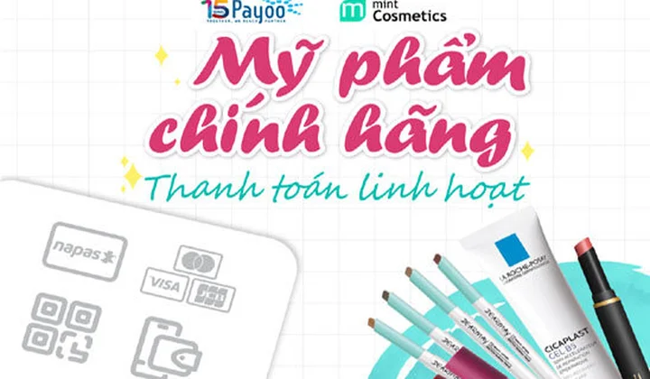 Hỗ trợ thanh toán mỹ phẩm chính hãng Mint Cosmetics qua Payoo POS