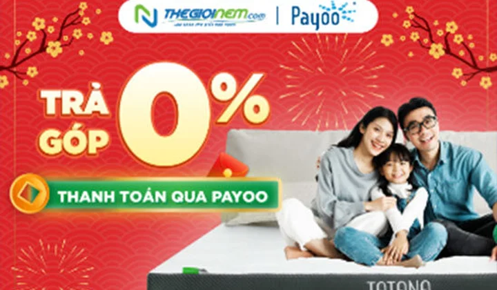 Payoo kết hợp cùng Thế Giới Nệm khuyến mãi khách hàng