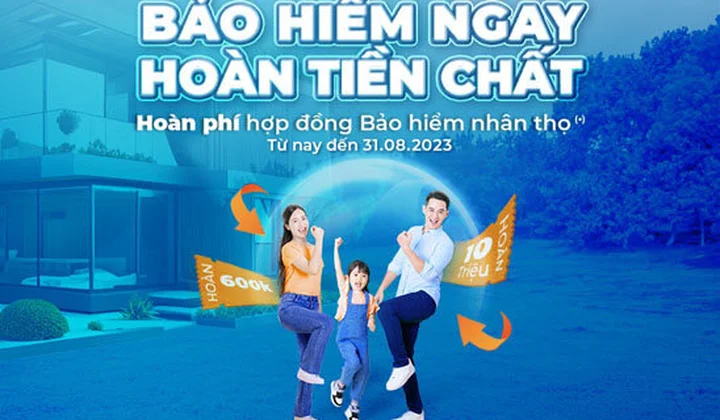 Sacombank hoàn tiền hấp dẫn tới 10 triệu đồng cho khách hàng tham gia bảo hiểm nhân thọ