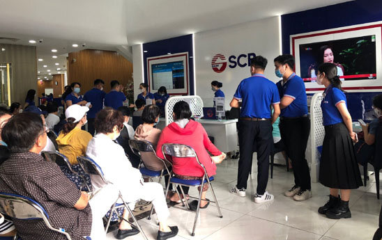 SCB mở điểm đón tiếp khách hàng để tiếp nhận thông tin liên quan đến việc mua/bán trái phiếu doanh nghiệp