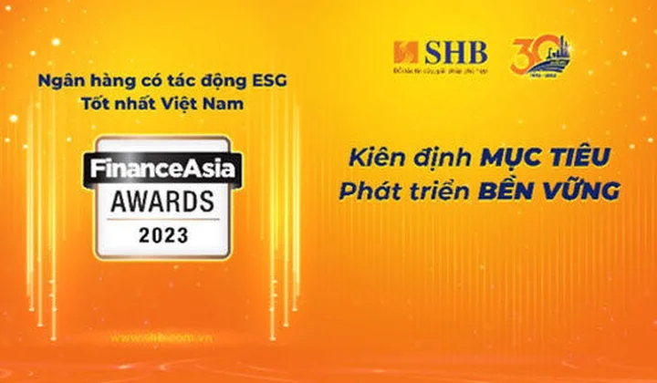 SHB được vinh danh “Ngân hàng có tác động ESG tốt nhất Việt Nam”