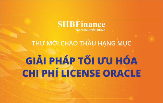 SHB Finance mời thầu cung cấp dịch vụ