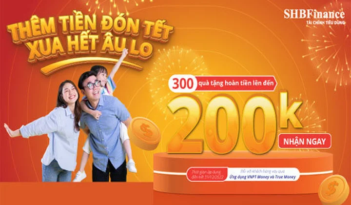 SHB Finance triển khai chương trình "Thêm tiền đón Tết, Xua hết âu lo"