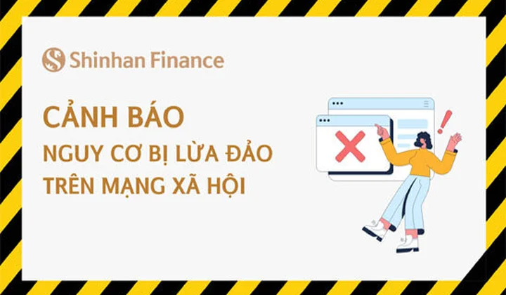 Shinhan Finance cảnh báo nguy cơ bị lừa đảo trên mạng xã hội
