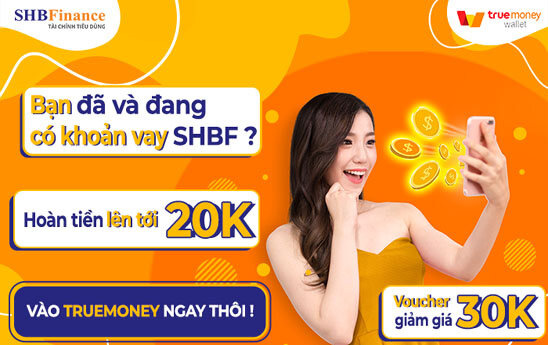 Thanh toán tiêu dùng SHBF, nhận ngay quà tặng cùng SHB Finance