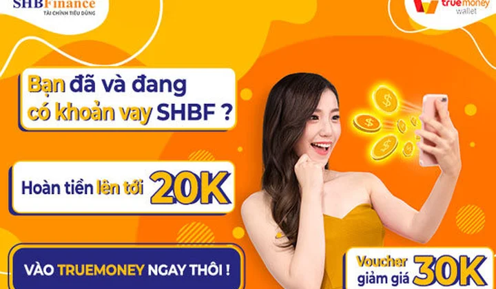 Thanh toán tiêu dùng SHBF, nhận ngay quà tặng cùng SHB Finance