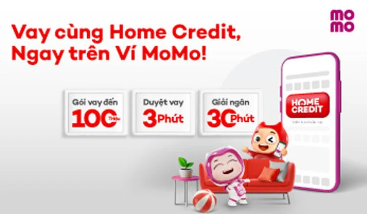 Vay tiền từ Home Credit ngay trên ví MoMo