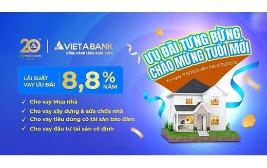 VietABank cho vay ưu đãi lãi suất chỉ từ 8,8%/năm