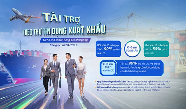 VietABank tài trợ tín dụng cho doanh nghiệp xuất khẩu