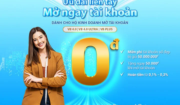 Vietbank tặng nhiều ưu đãi cho hộ kinh doanh và tiểu thương