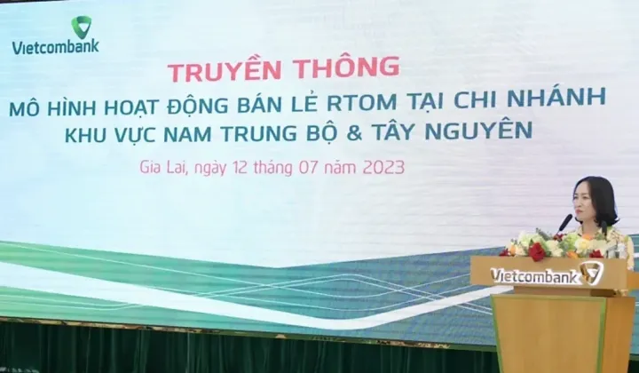 Vietcombank Gia Lai tổ chức hội thảo RTOM tại khu vực Nam Trung Bộ và Tây Nguyên