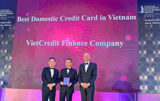VietCredit được The Asian Banker vinh danh giải thưởng thẻ tín dụng nội địa tốt nhất Việt Nam