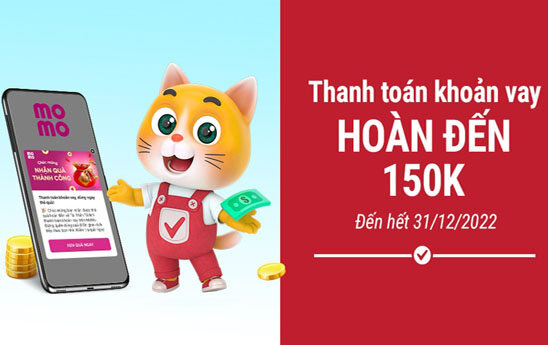 VietCredit ưu đãi khách hàng mới tới 150K khi thanh toán khoản vay qua MoMo