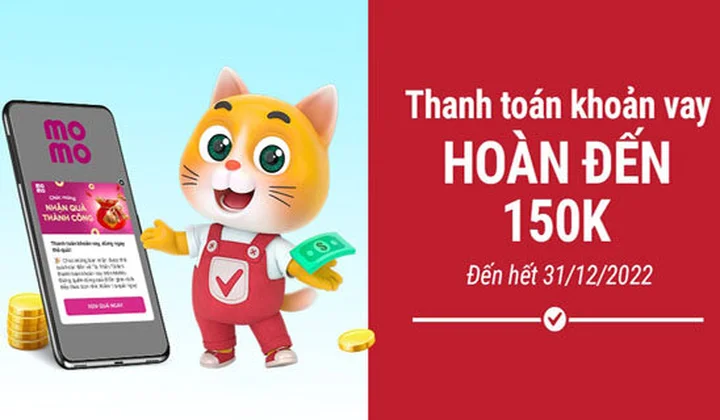 VietCredit ưu đãi khách hàng mới tới 150K khi thanh toán khoản vay qua MoMo