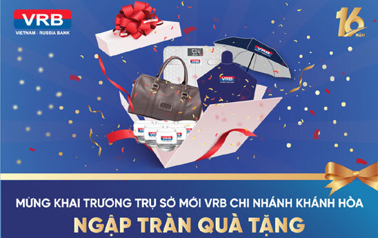 VRB Khánh Hòa khai trương trụ sở mới và tặng khách hàng giao dịch nhiều quà giá trị