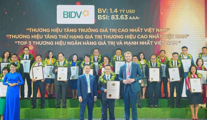 Ngân hàng BIDV - Thương hiệu có tốc độ tăng trưởng nhanh nhất Việt Nam